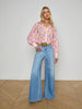 Odelia Cropped Lace Blouse blouse L'AGENCE