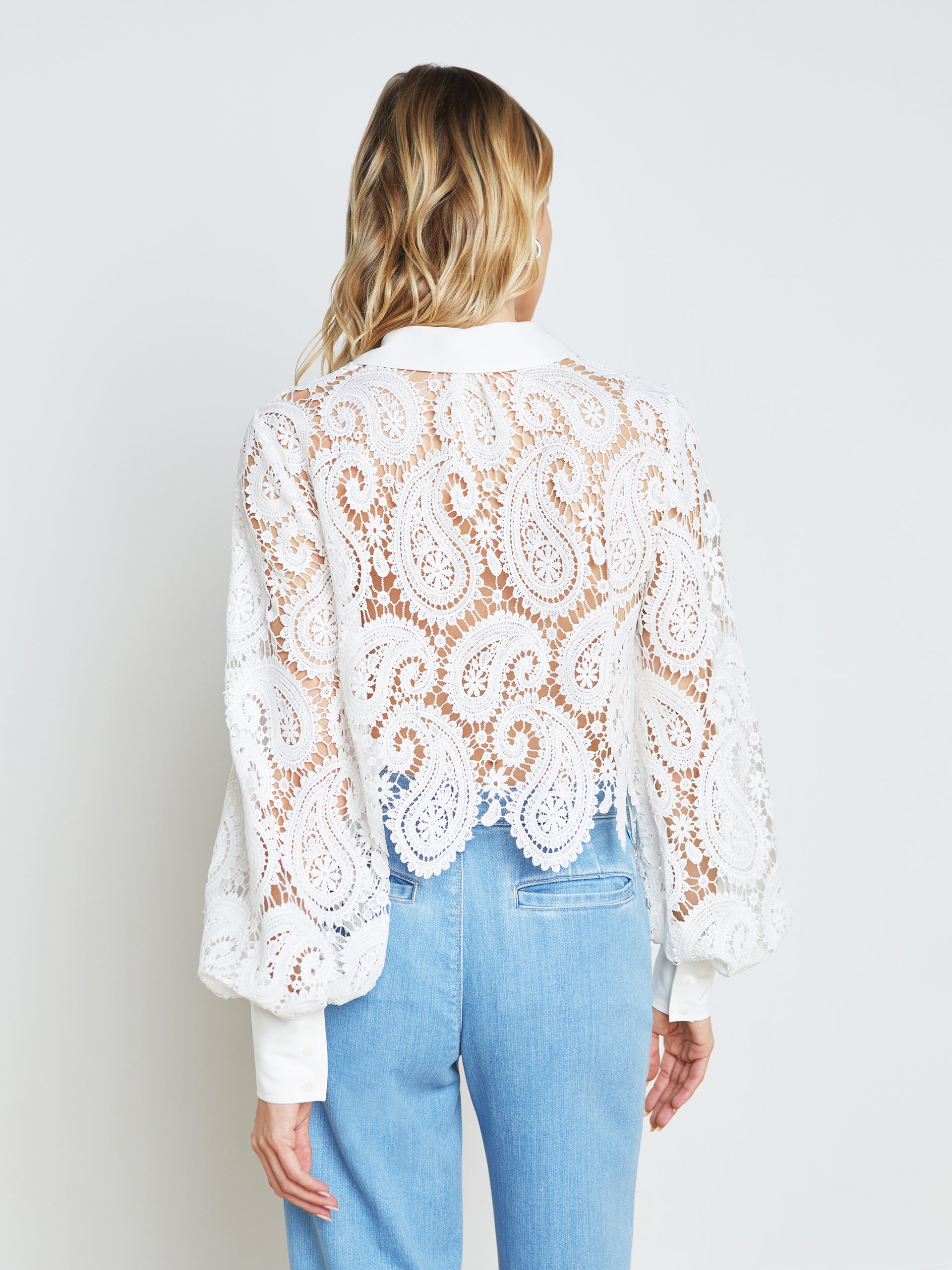 Odelia Lace Blouse blouse L'AGENCE   