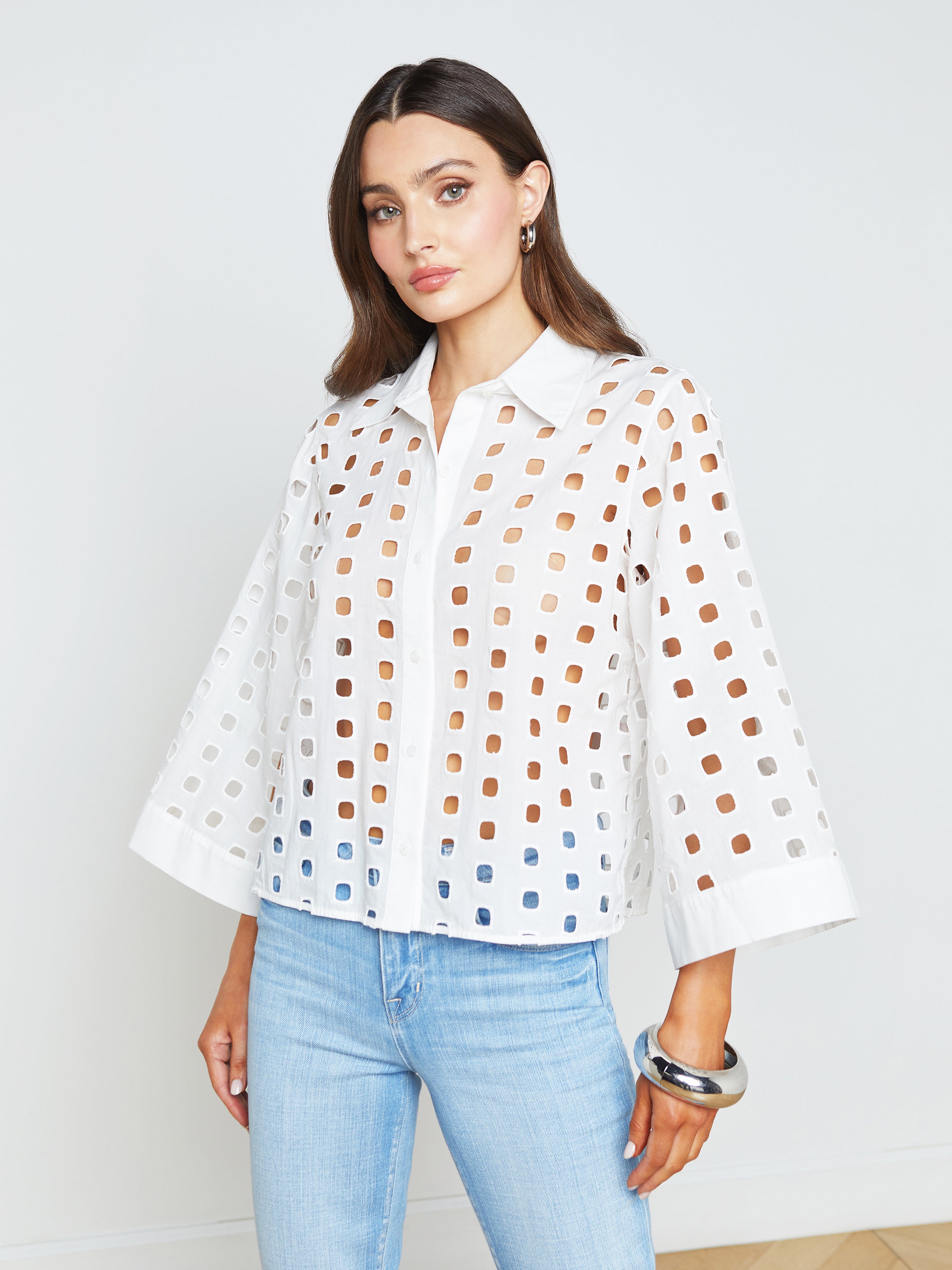 Featured: Breslin Eyelet Blouse