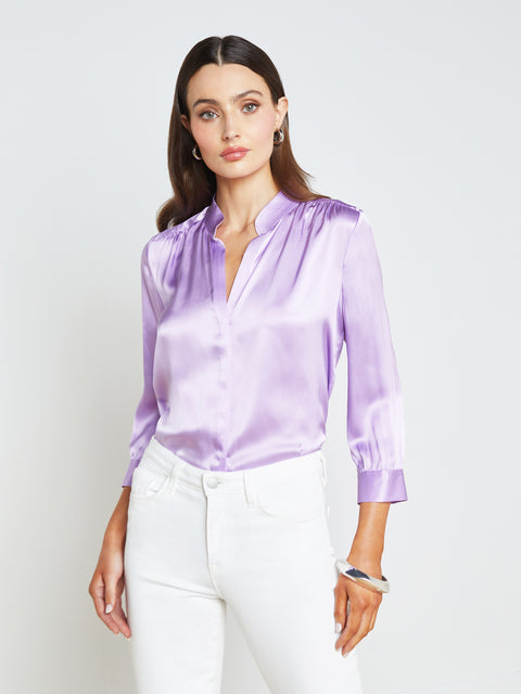 Brisbane Silk Blouse blouse L'AGENCE   