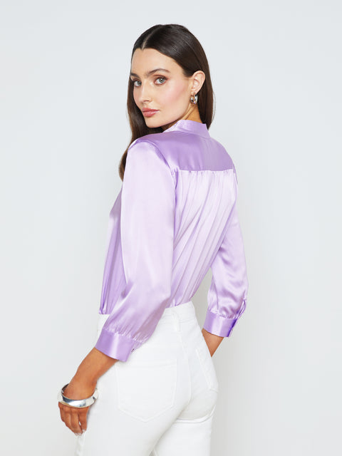 Brisbane Silk Blouse blouse L'AGENCE   