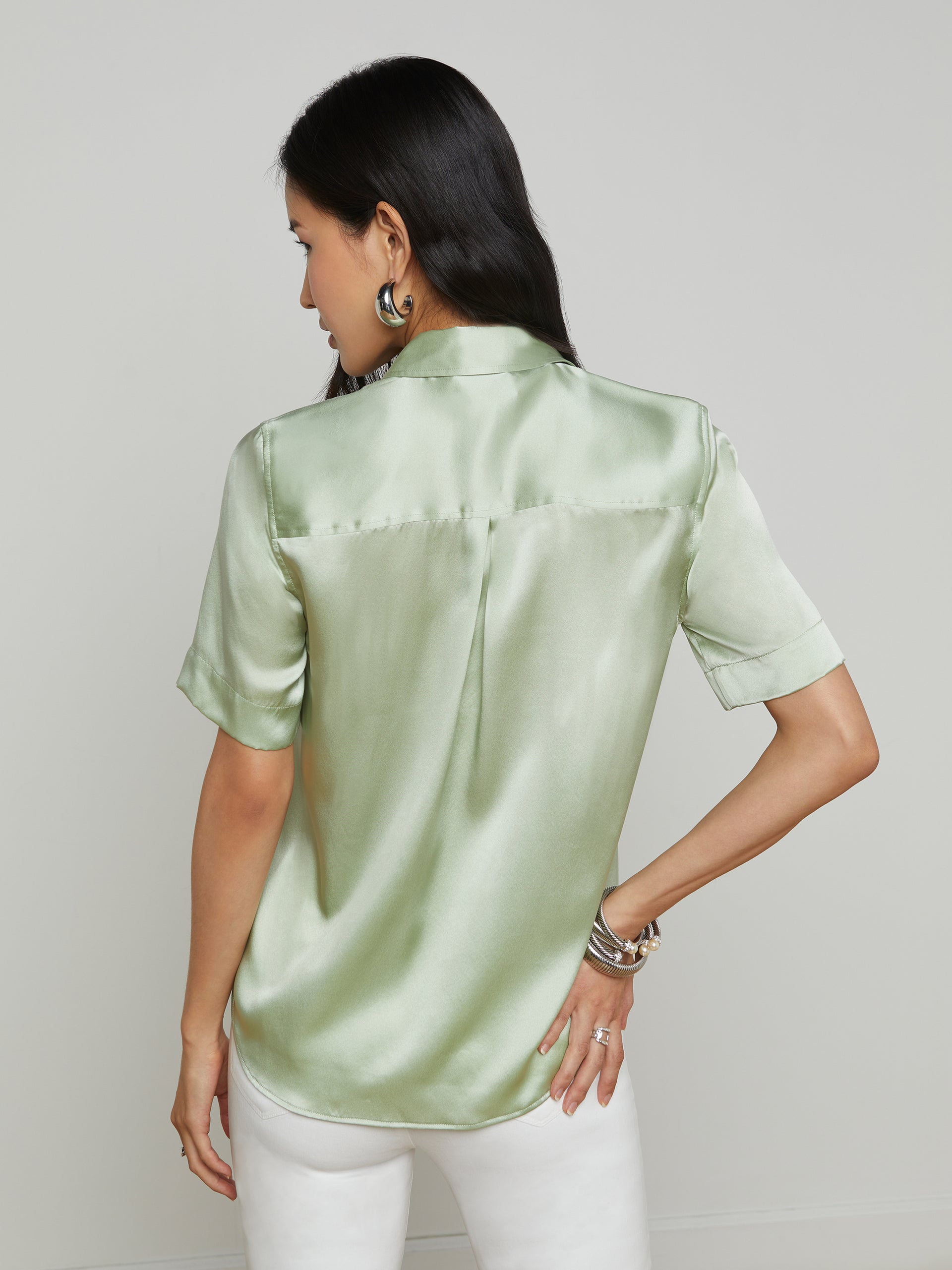 Ellah Silk Blouse blouse L'AGENCE Sale