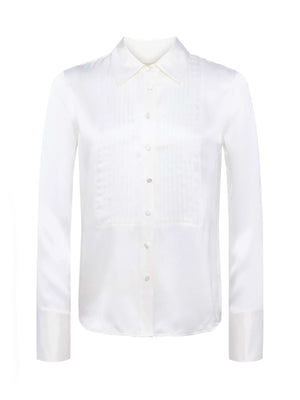 Divya Silk Shirt shirt L'AGENCE Sale
