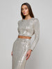 Rogan Crop Sequen L/S Top