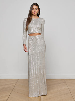 Rogan Crop Sequen L/S Top