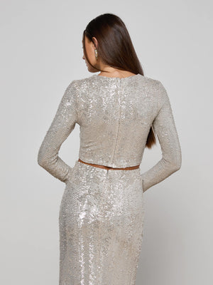 Rogan Crop Sequen L/S Top