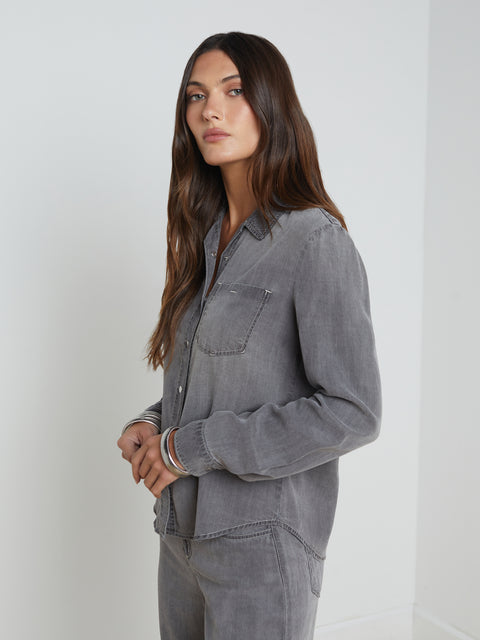 Isla Denim Shirt shirt L'AGENCE Sale   