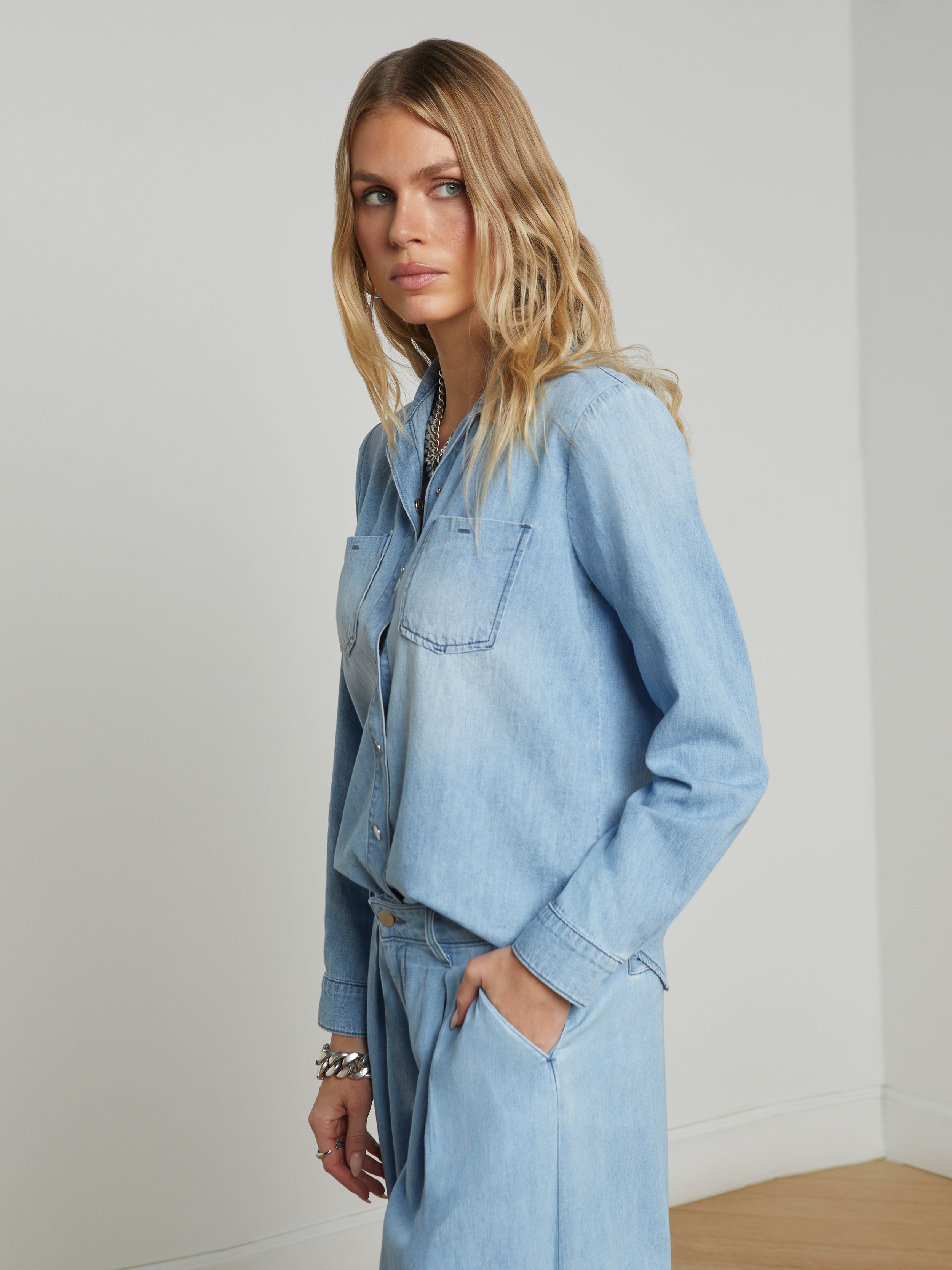 Isla Denim Shirt shirt L'AGENCE