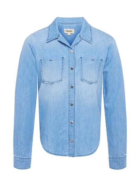 Isla Denim Shirt preorder L'AGENCE