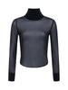 Toulon Silk Chiffon Turtleneck turtleneck L'AGENCE   