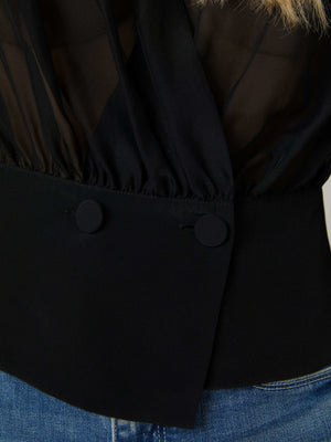 Yan Silk Wrap Blouse blouse L'AGENCE Sale