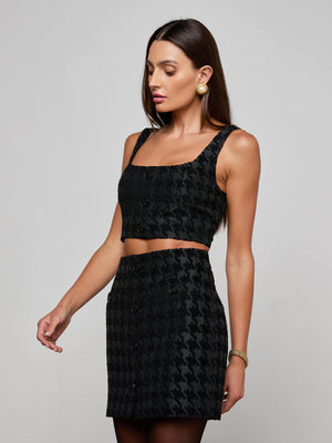 Maylin Houndstooth Top