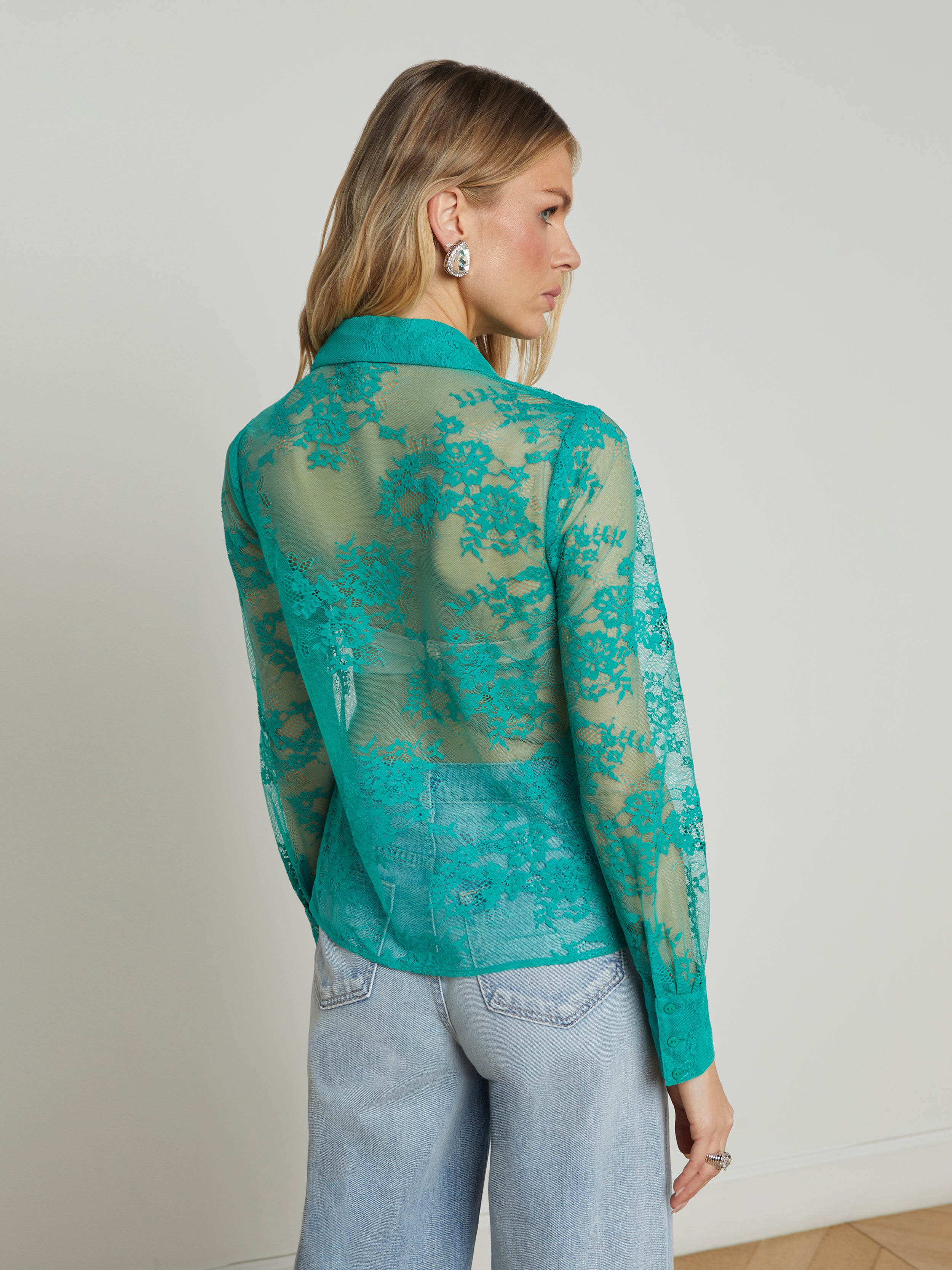 Maia Lace Blouse blouse L'AGENCE