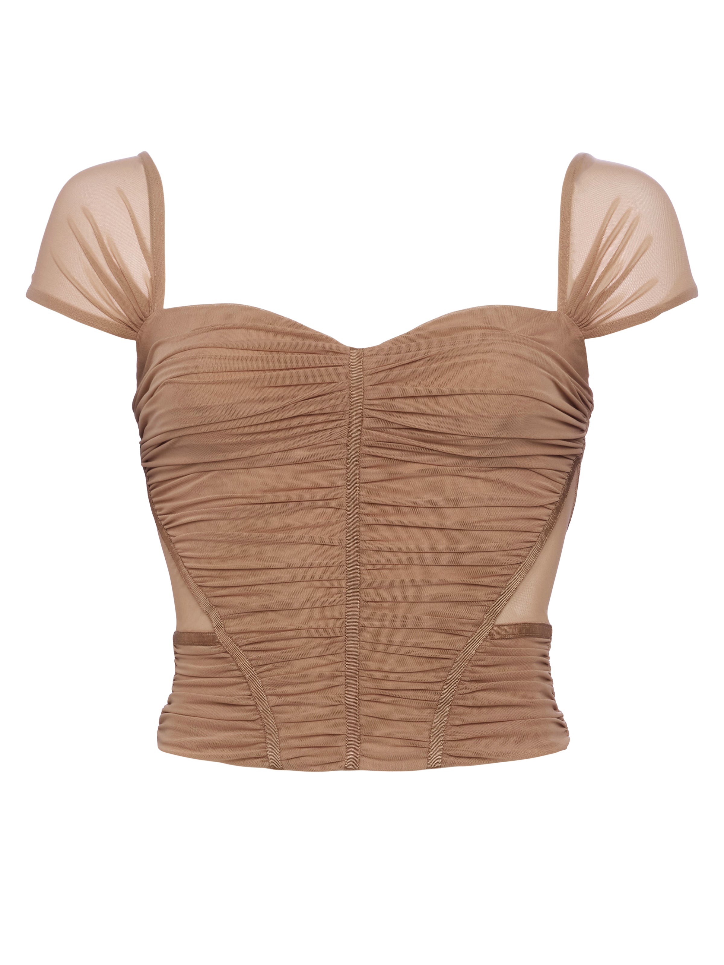 Asuka Mesh Corset Top top L'AGENCE