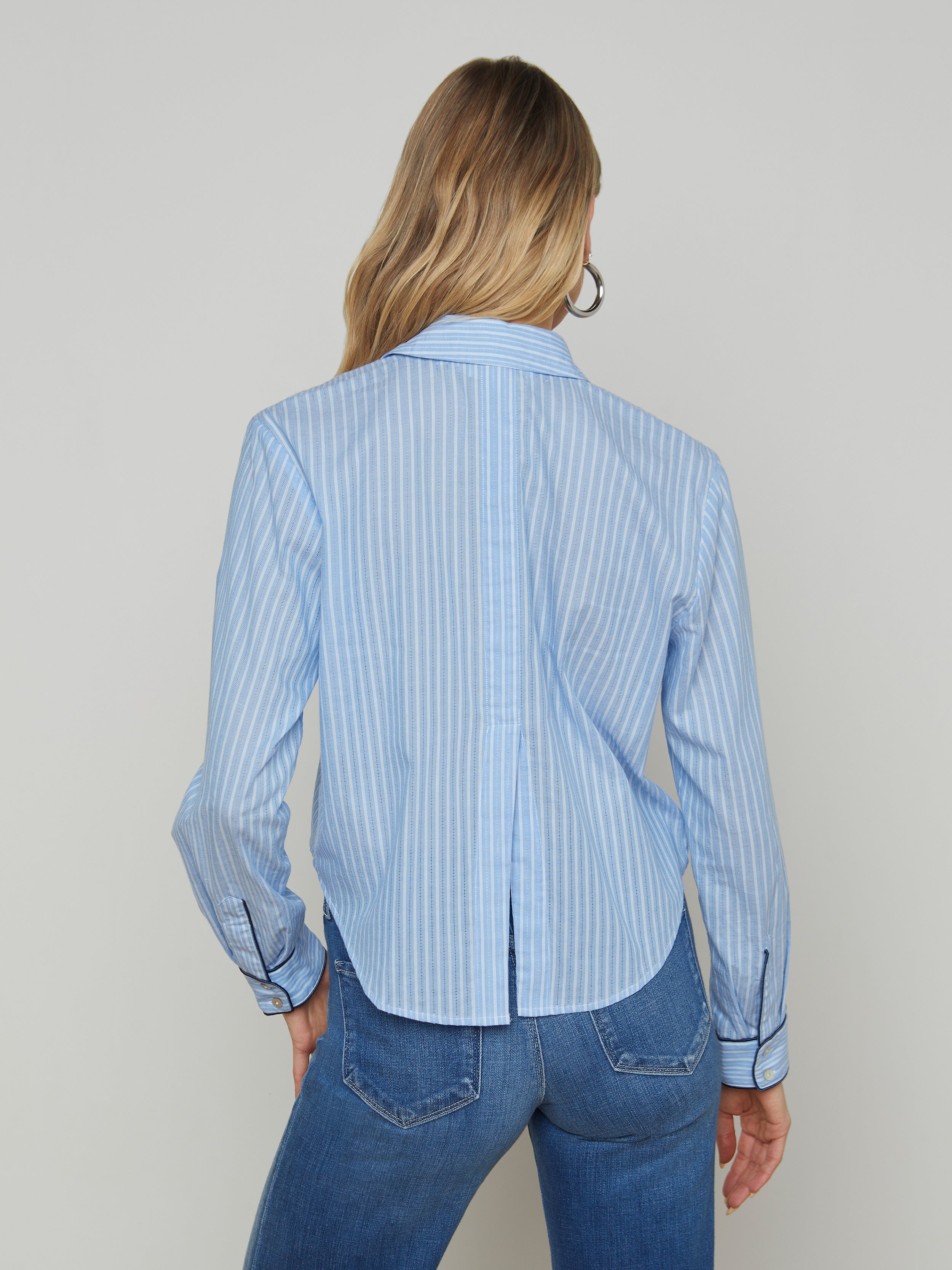 Cosette Cropped Poplin Shirt shirt L'AGENCE