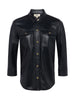 Avina Leather Shirt shirt L'AGENCE   