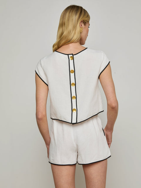 Ilana Linen-Blend Top