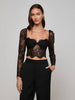 Top bustier di lori in pizzo