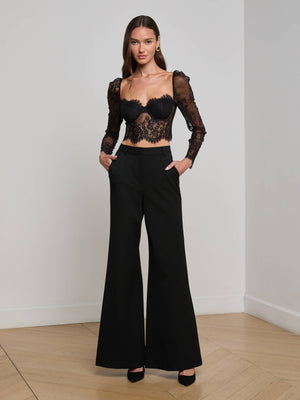 Top bustier di lori in pizzo
