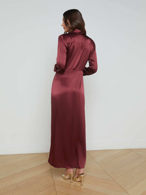Kadi Silk Wrap Dress dress L'AGENCE Sale