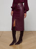 Arlette Vegan Leather Midi Skirt
