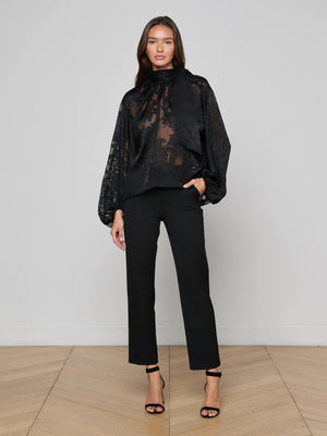 Chemisier en satin Rhett Burnout
