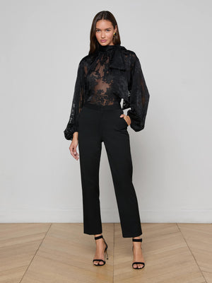 Chemisier en satin Rhett Burnout