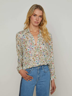 Nina Silk Blouse blouse L'AGENCE