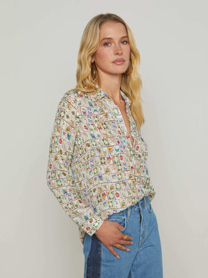 Nina Silk Blouse blouse L'AGENCE