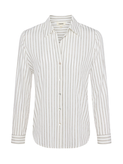 Nina Lurex-Cotton Blouse blouse L'AGENCE Sale   