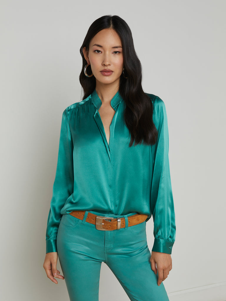 Bianca Silk Blouse blouse L'AGENCE