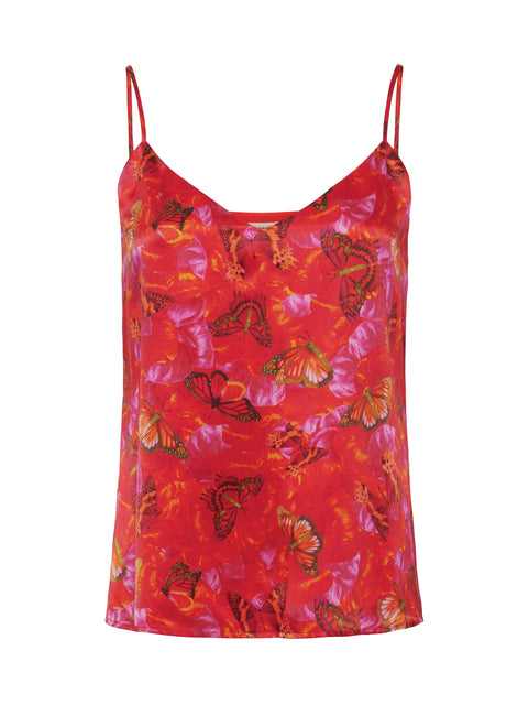 L'Agence Jane Silk Floral Camisole