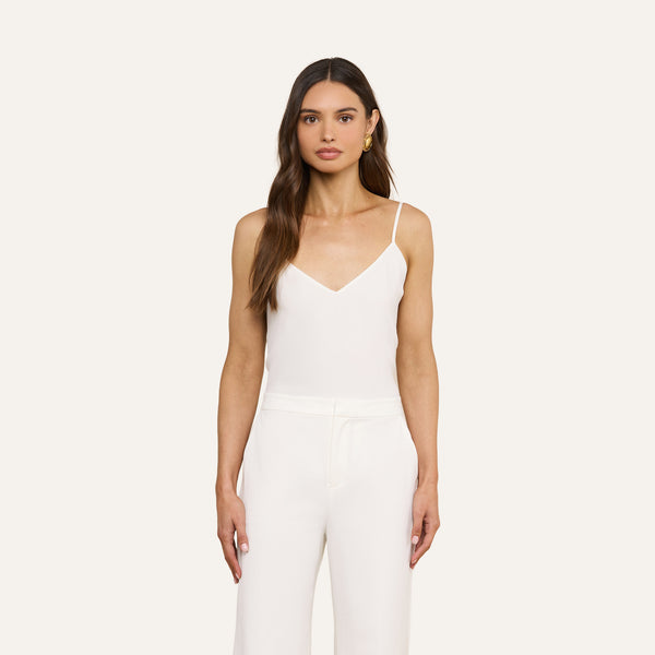 Jane Silk Camisole in Ivory | L'AGENCE