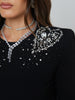 Cesca Embellished Pullover sweater L'AGENCE Sale