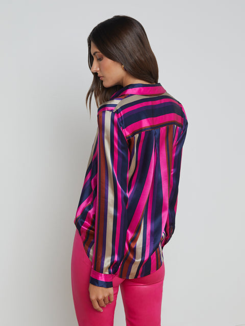 Tyler Silk Blouse blouse L'AGENCE Sale