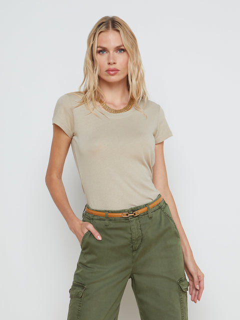 Cory Cotton Scoopneck Tee tee shirt L'AGENCE