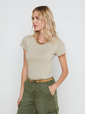 Cory Cotton Scoopneck Tee tee shirt L'AGENCE