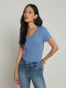 Cory Cotton Scoopneck Tee tee shirt L'AGENCE
