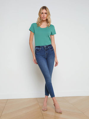 Cory Cotton Scoopneck Tee