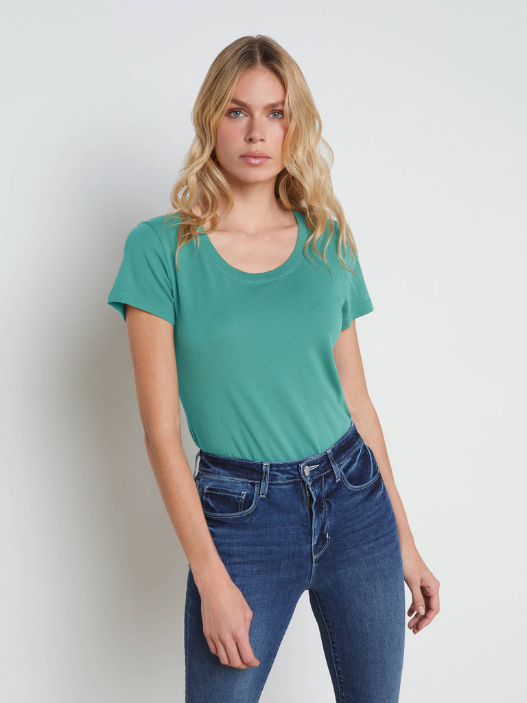 Cory Cotton Scoopneck Tee
