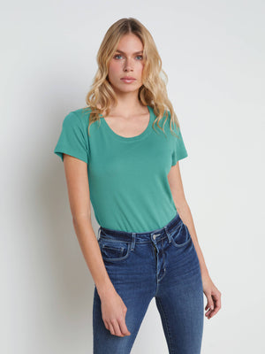 Cory Cotton Scoopneck Tee