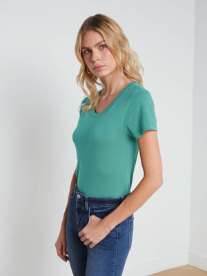 Cory Cotton Scoopneck Tee