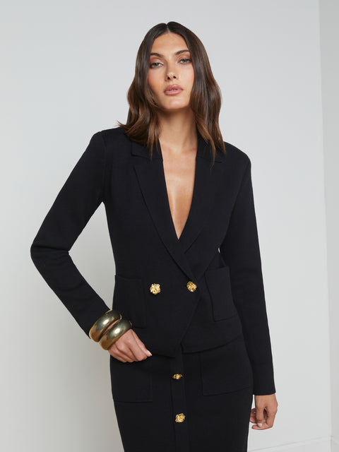 Sofia Knit Blazer blazer L'AGENCE   