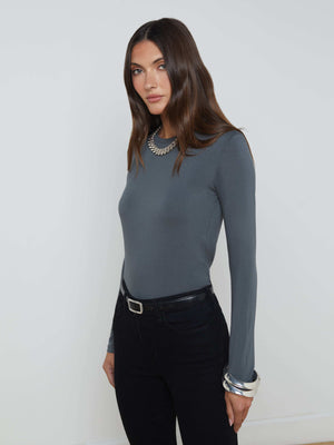 Tess Long Sleeve Tee tee shirt L'AGENCE Sale