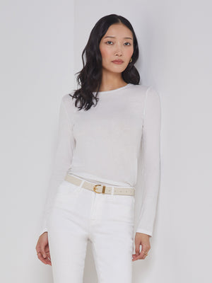 Tess Long Sleeve Tee tee shirt L'AGENCE   