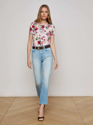 Ressi Fitted Tee tee shirt L'AGENCE