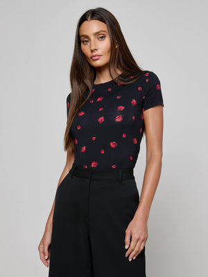 Ressi S / S Crew Rose EMB