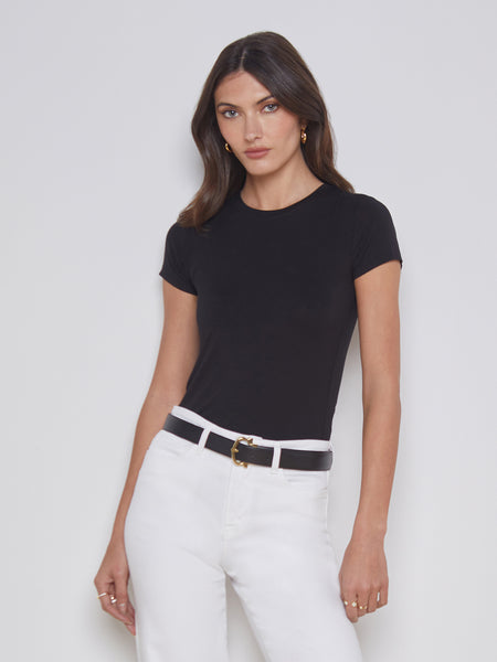 L'AGENCE Ressi Tee In Black