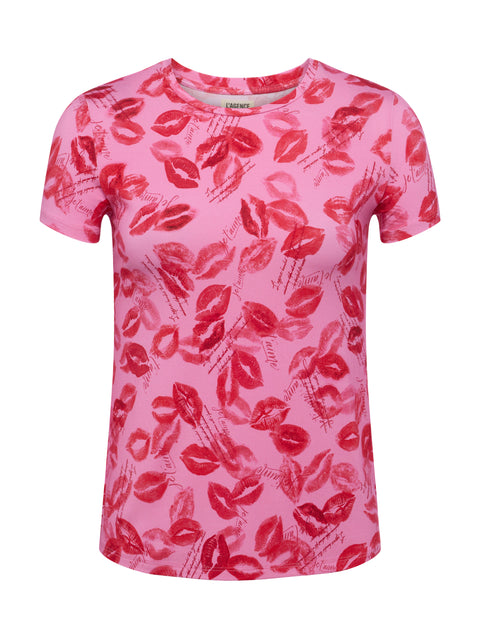 Ressi Fitted Tee tee shirt L'AGENCE Sale