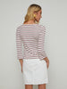 Lucille Striped Boatneck Top tee shirt L'AGENCE